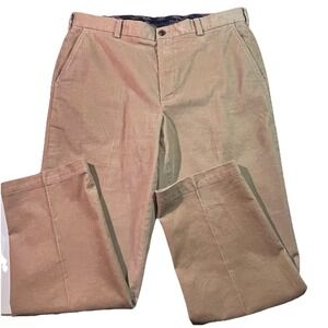Brooks Brothers Pants Mens 38x30 Clark Fit Corduroy Chino Casual Stretch Brown